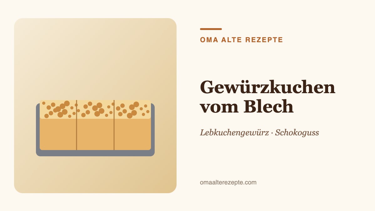 Illustration eines Blechkuchens mit dunklem Schokoladenguss in Stücken
